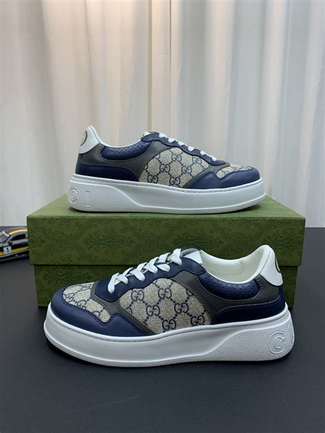 gucci crocodile sneakers blue|blue gucci sneaker men.